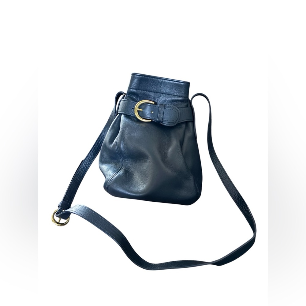 Vintage Coach Soho Belted Pouch 4156 Crossbody Purse Navy Blue